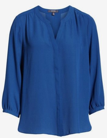 blue blouse