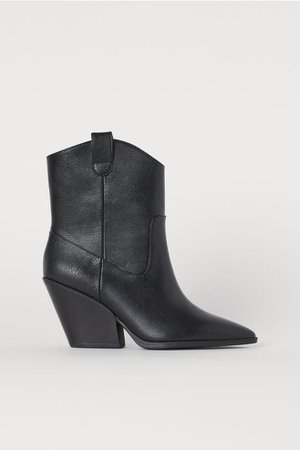 Boots with Pointed Toes - Black - | H&M US