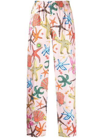 Versace Trésor De La Mer Print Pajama Trousers - Farfetch