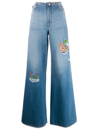 Love Moschino wide-leg Jeans - Farfetch