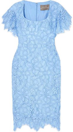 Corded Lace Dress - Sky blue