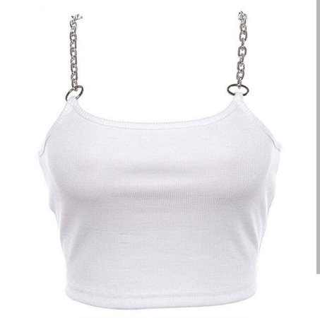 white top with chains