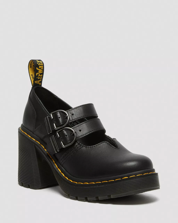 EVIEE SENDAL LEATHER HEELED SHOES | Doc Martens | $160.00
