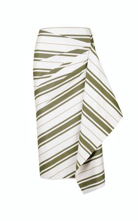 Latin American Striped Cotton-Blend Midi Skirt By Johanna Ortiz | Moda Operandi