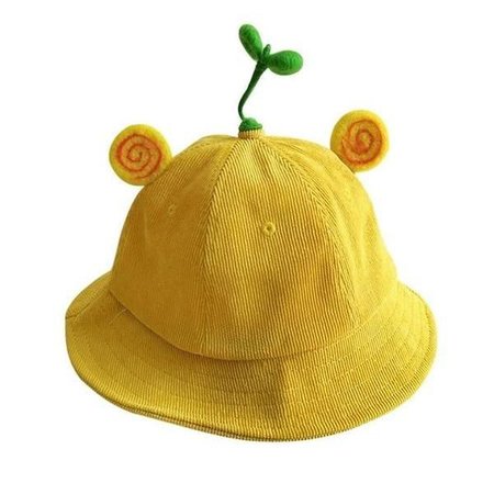 cute yellow bucket hat