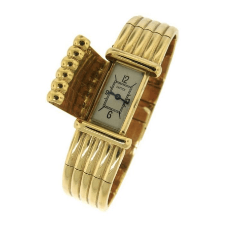 gold vintage Cartier watch