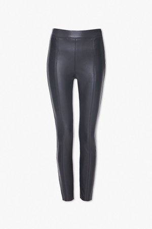 Coated Skinny Ankle Pants | Forever 21