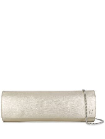 Shop gold L'Autre Chose metallic embossed clutch bag with Express Delivery - Farfetch