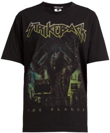 The Plague Cotton Jersey T Shirt - Womens - Black Multi
