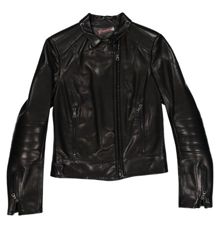 Prada Sport Leather Biker Jacket