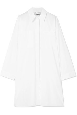 Acne Studios | Jacui Pop cotton-poplin shirt dress | NET-A-PORTER.COM