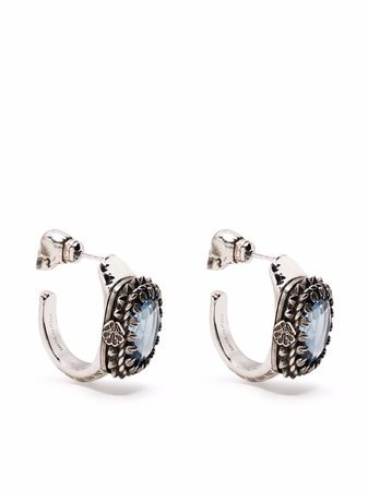 Alexander McQueen crystal-embellished Half Hoop Earrings - Farfetch
