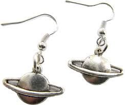 Saturn small hook dangle earrings