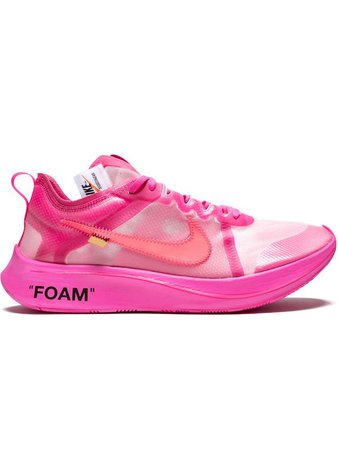 Shop pink Nike X Off-White Zoom Fly "Off-White" sneakers with Express Delivery - Farfetch