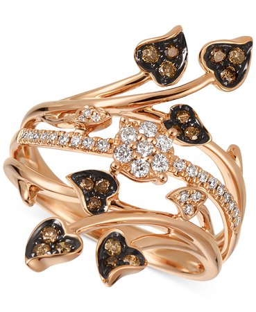 Le Vian Chocolatier Diamond 14k Rose Gold Statement Ring