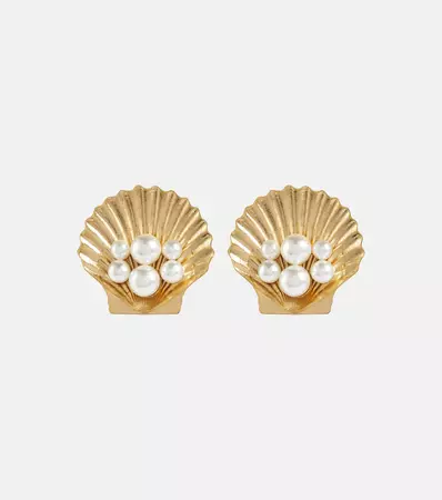 Sedna Seashell Earrings in Gold - Jennifer Behr | Mytheresa