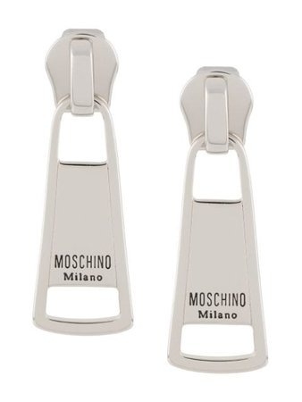 Moschino Macro Zip Puller Earrings - Farfetch