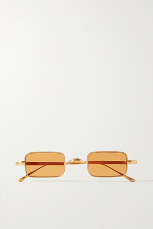 JACQUES MARIE MAGE + The Velvet Underground Fatale square-frame gold-tone sunglasses