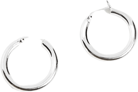 silver hoops