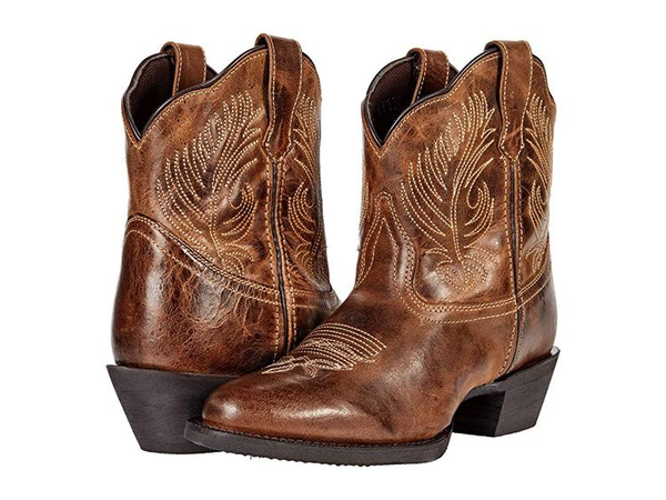 short brown cowboy boots