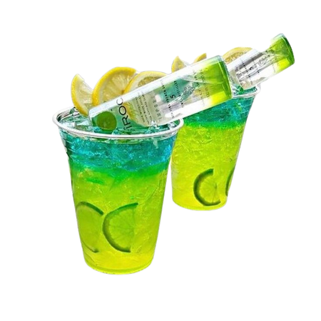 Green blue drinks