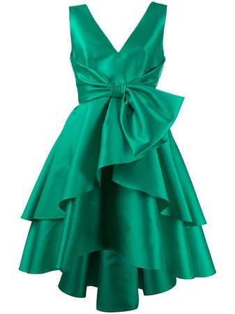 Alberta Ferretti Sleeveless Ruffled Dress USA04084225 Green | Farfetch