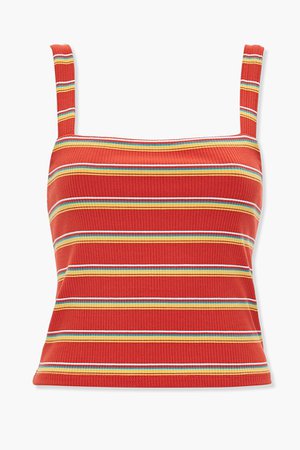 Striped Rib Knit Tank Top | Forever 21