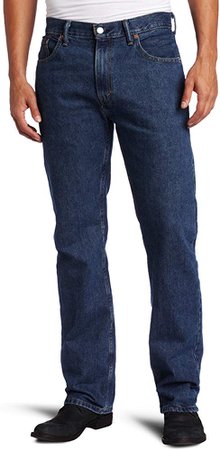 Levi Strauss 505 Dark Stonewash Regular Fit Jeans LEVI'S