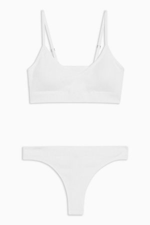White Seamless Underwear Set | Topshop