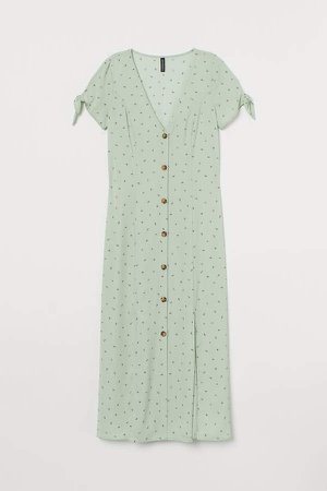 Patterned Dress - Green