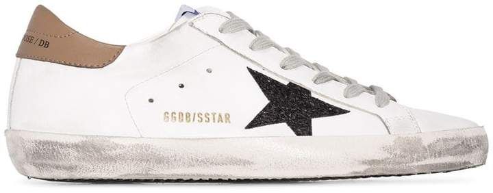 Superstar distressed low-top sneakers