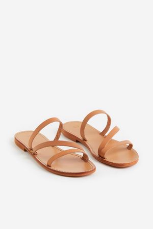 hm tan leather sandals