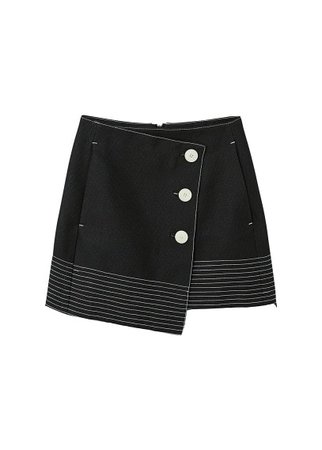 MANGO Contrast seam skirt