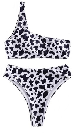 cow print bikini