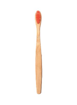 Natural Bamboo Soft Bristles Toothbrush Beige/Orange online in Dubai, Abu Dhabi and all UAE