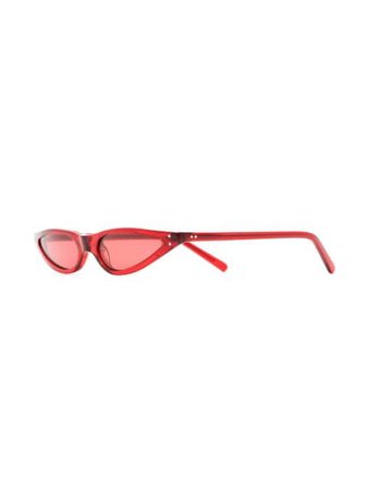 George Keburia Red Cat Eye Sunglasses GKS02 | Farfetch