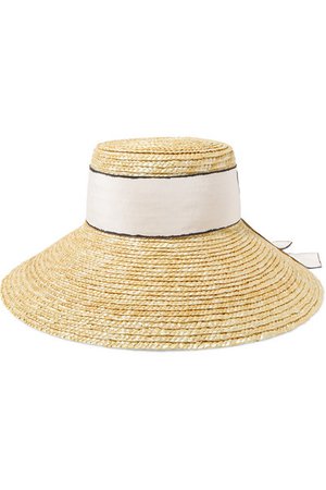 Eugenia Kim | Annabelle grosgrain-trimmed straw hat | NET-A-PORTER.COM