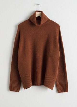 High Neck Sweater - Beige - Turtlenecks - & Other Stories