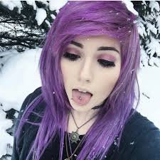 emo girl with purple hair - Google Search