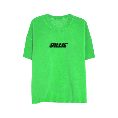 neon green billie eilish merch