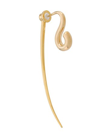 Gold Charlotte Chesnais Hook XL earring - Farfetch
