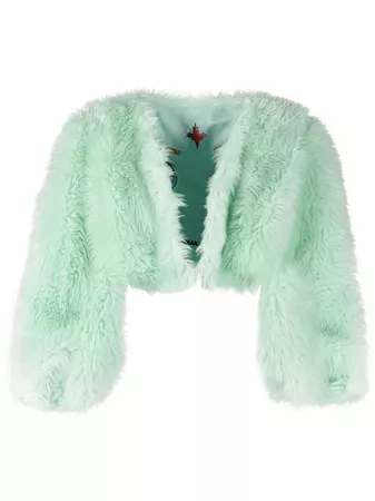 Dsquared2 faux-fur Cropped Jacket - Farfetch