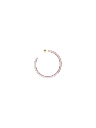 Shop purple Alison Lou medium Loucite jelly hoop earrings with Express Delivery - Farfetch