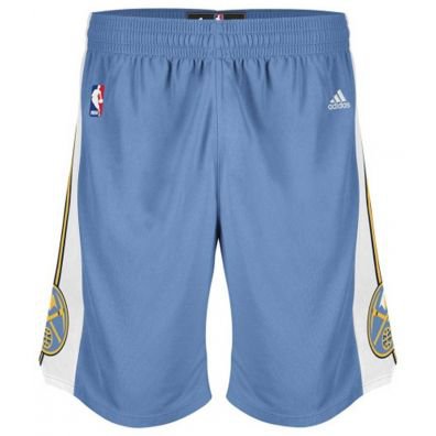 Adidas Short NBA Denver Nuggets (celeste/blanco)