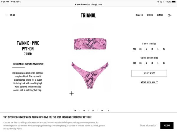 Triangl bikini