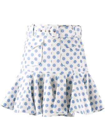 Zimmermann Polka-Dot Print Skirt | Farfetch.com