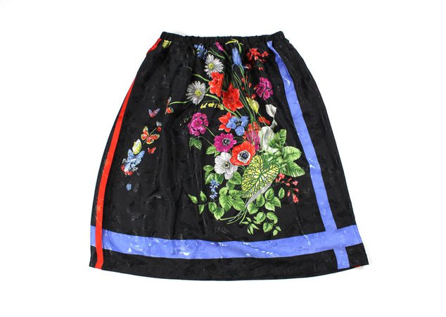 Vintage Floral Skirt | Etsy