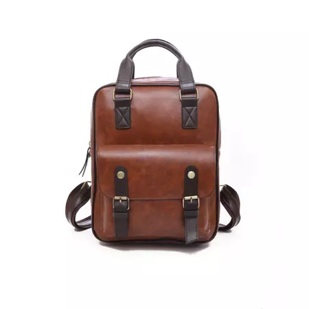 New Fashion All-match Large-capacity Soft Leather Backpack