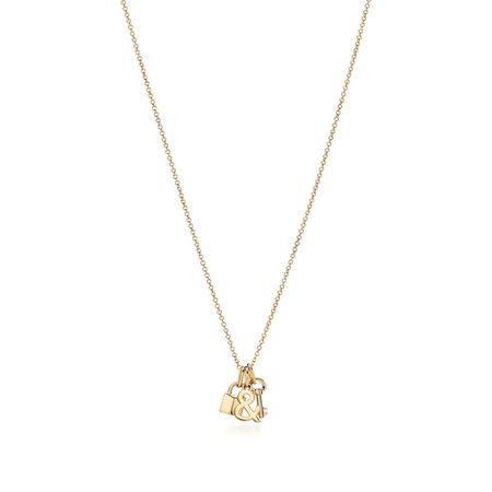 Tiffany & Love lock and key pendant in 18k gold. | Tiffany & Co.
