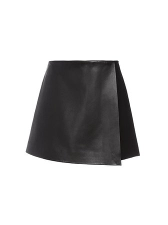 alice and olivia leather skirt